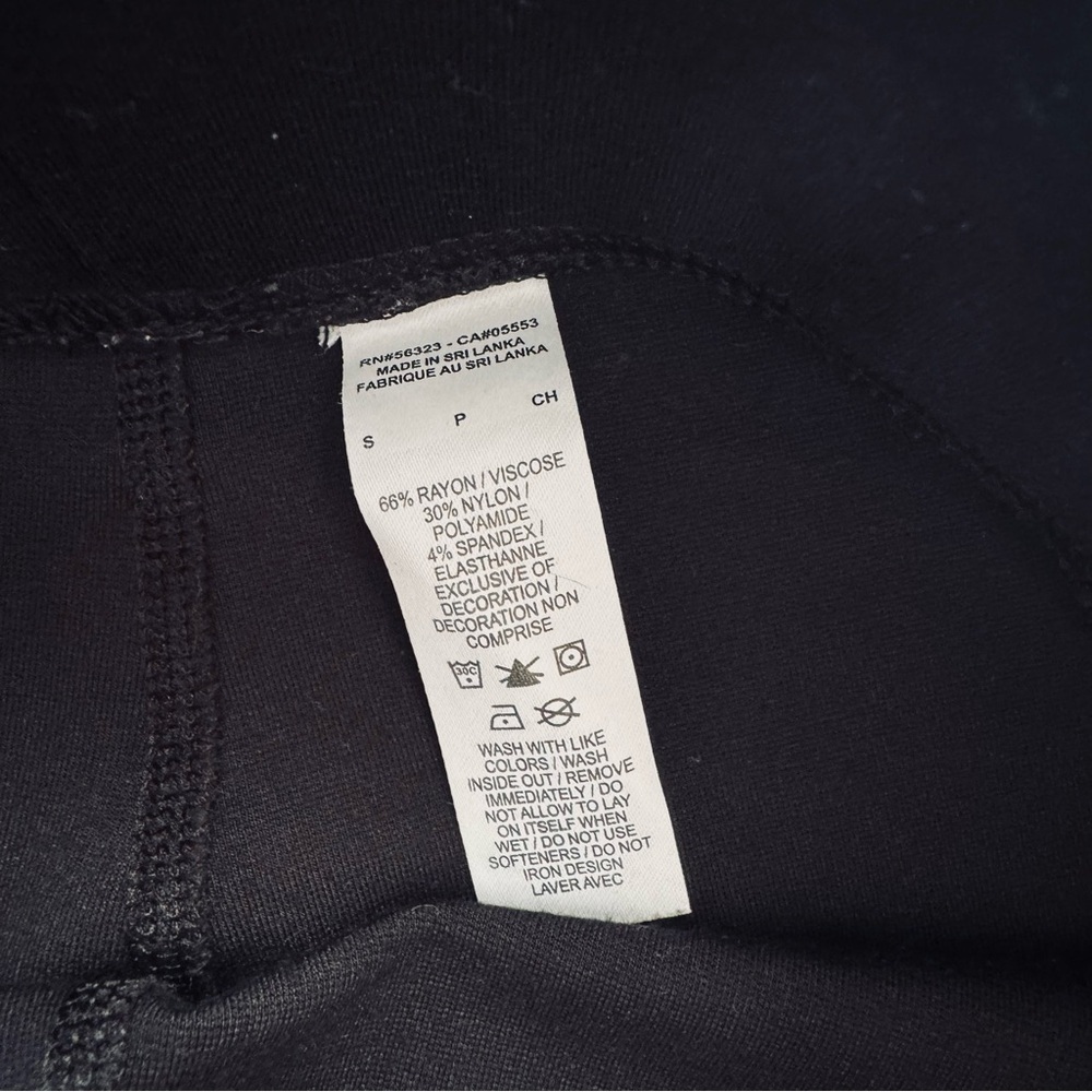 Nike Black Thick Material Front Seam - High Waisted Leggings with Ankle Zips - S - Picture 6 of 10